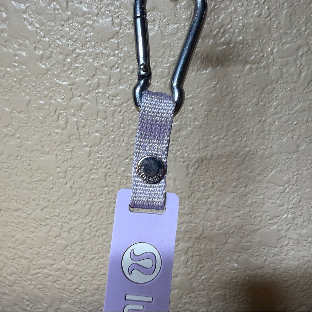 Lululemon Light Purple Keychain with Silver Clip - Picture 3 of 3